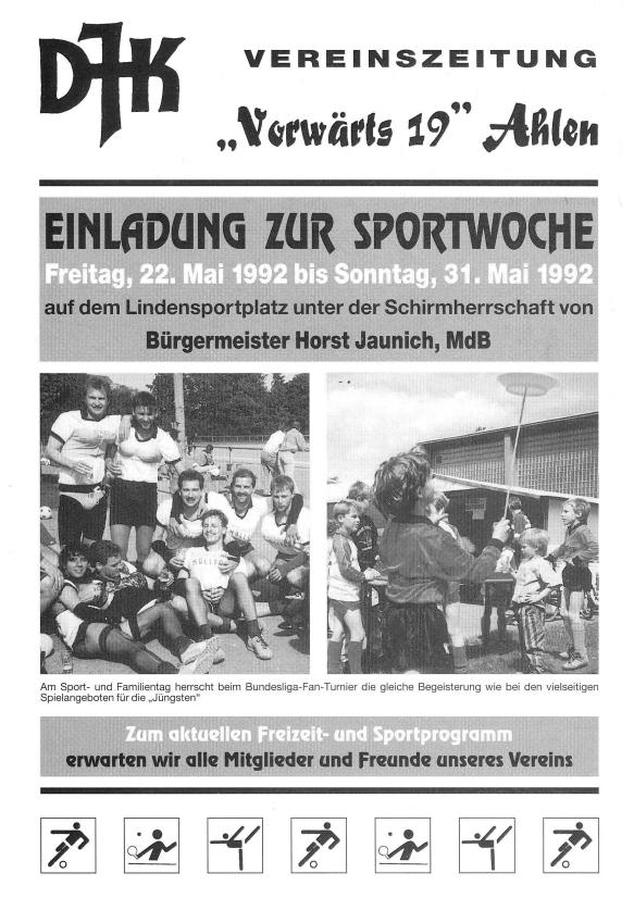 Vereinszeitung Mai 1992