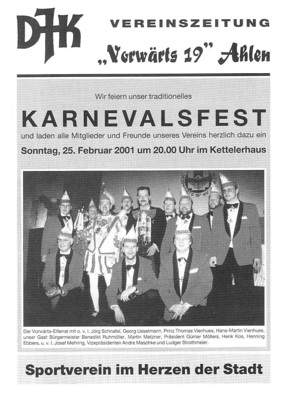 Vereinszeitung Februar 2001