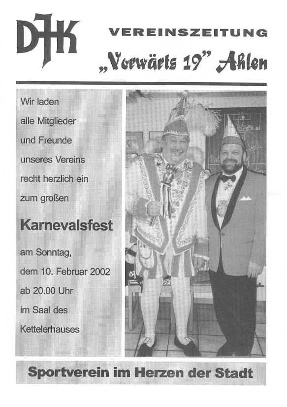Vereinszeitung Februar 2002