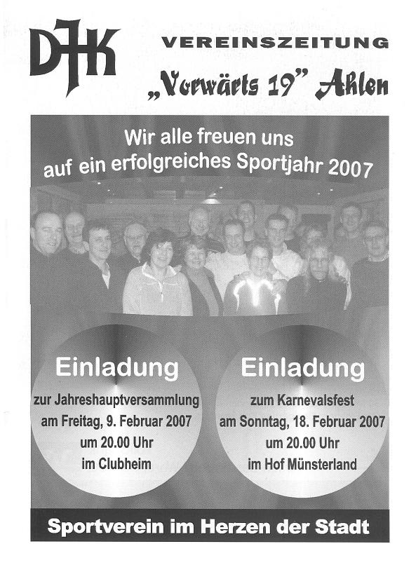 Vereinszeitung Februar 2007