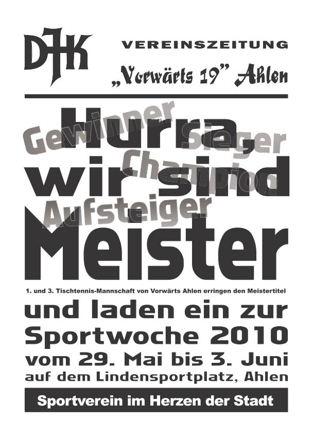 Vereinszeitung Mai 2010
