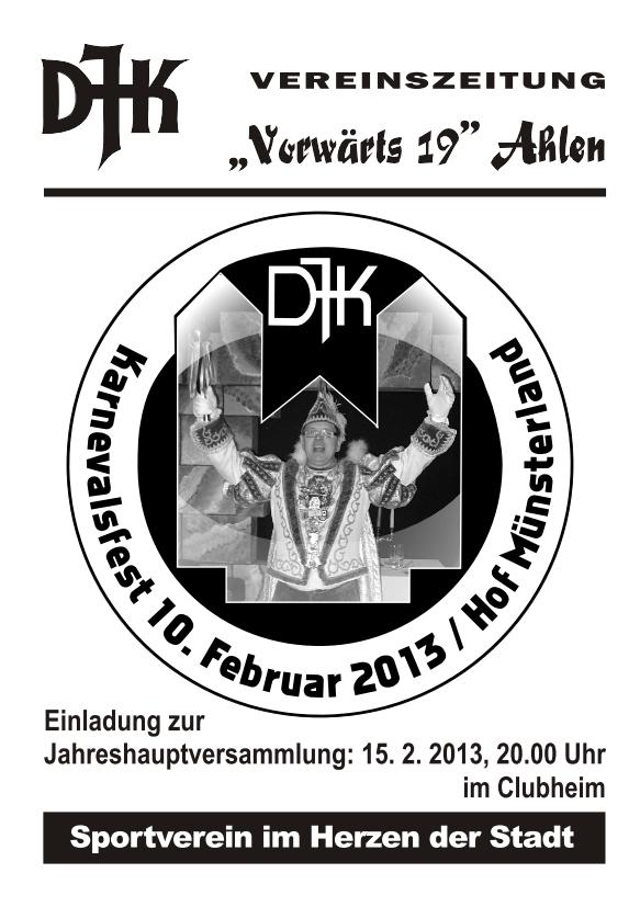 Vereinszeitung Februar 2013